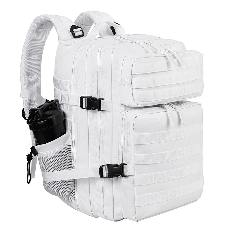45L/35L/25L Tactical Backpack for Men and Women Waterproof Athlete Gym Outdoor Bag Travel Hiking Rucksack with Bottle Holder