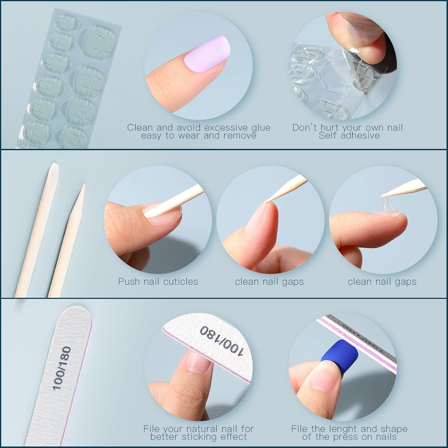 Press on Nails, 24 Colors 576PCS Press on Nails Short Square Matte Glossy. Glitter Nails Short Round. Natural Fit Lightweight Fake Nails Natural for Nail Art