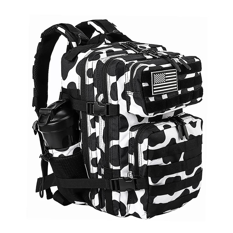 45L/35L/25L Tactical Backpack for Men and Women Waterproof Athlete Gym Outdoor Bag Travel Hiking Rucksack with Bottle Holder