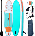 Inflatable Paddle Boards Stand up Paddleboard Wide Stable with Premium SUP Paddle Board Accessories for All Skill Levels with Fins, Adjustable Paddle, Pump, Backpack, Leash