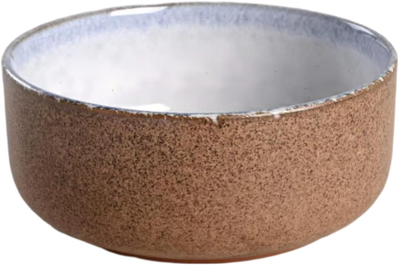 Oaklyn Mist 16-Piece Stoneware Dinnerware Set - White & Blue Reactive Glaze with Stone-Like Exterior - Modern Tableware Designs, Plates, Bowls, Mugs for Everyday Dining or Special Occasions
