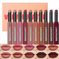 10Pcs Velvet Matte Lipstick Nude Matte Soft Dark Color Stick High Pigmented Long-Lasting Waterproof Lip Stick Lip Balm Beauty Cosmetics Gift for Women(Curated 10-Shade Set)