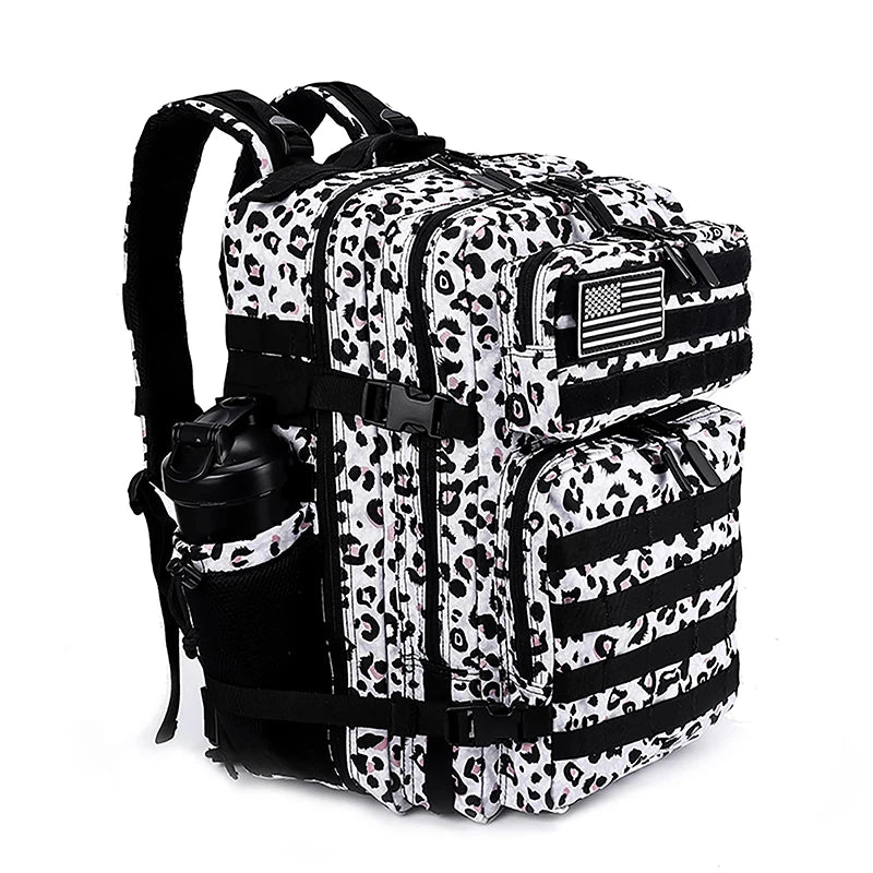 45L/35L/25L Tactical Backpack for Men and Women Waterproof Athlete Gym Outdoor Bag Travel Hiking Rucksack with Bottle Holder