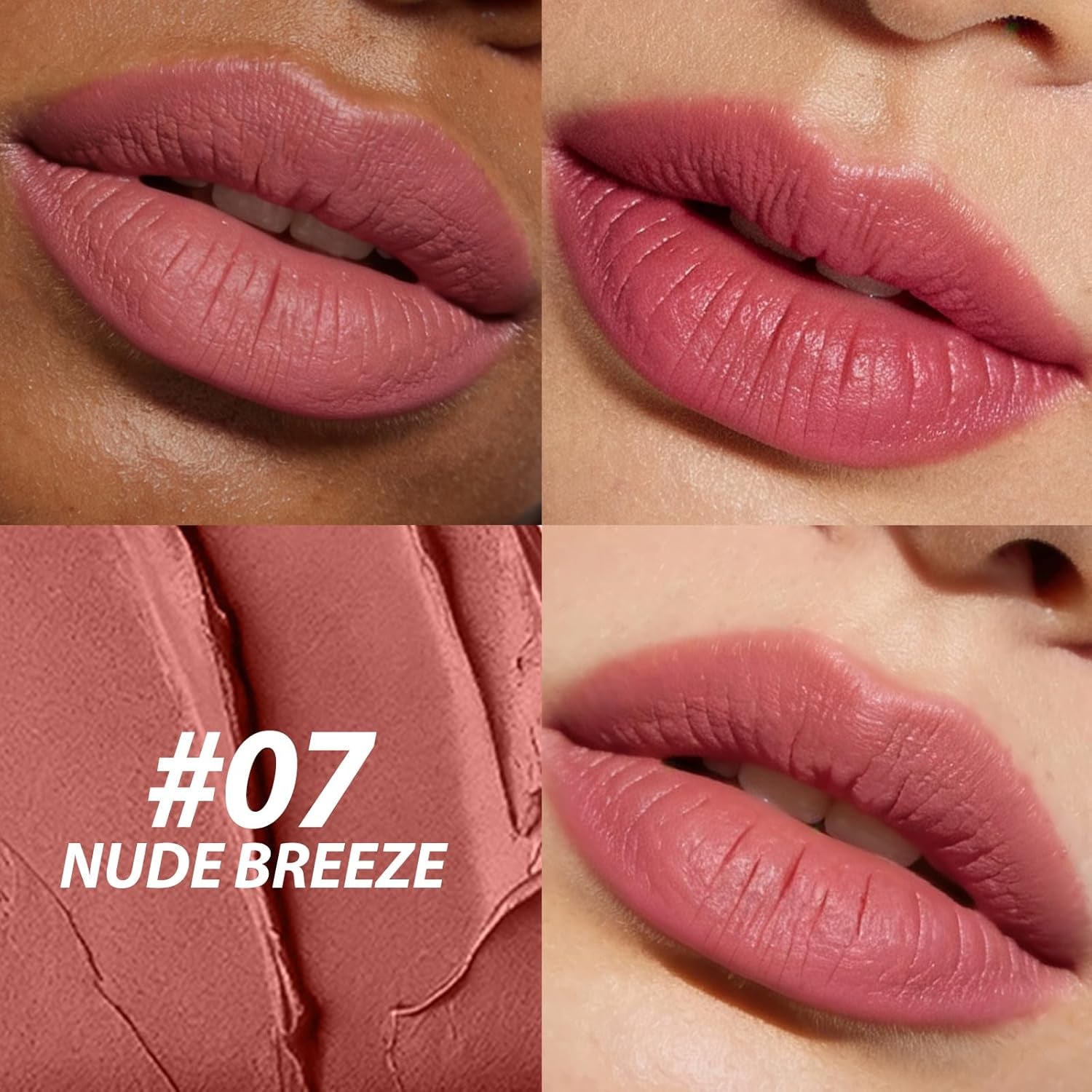 10Pcs Velvet Matte Lipstick Nude Matte Soft Dark Color Stick High Pigmented Long-Lasting Waterproof Lip Stick Lip Balm Beauty Cosmetics Gift for Women(Curated 10-Shade Set)