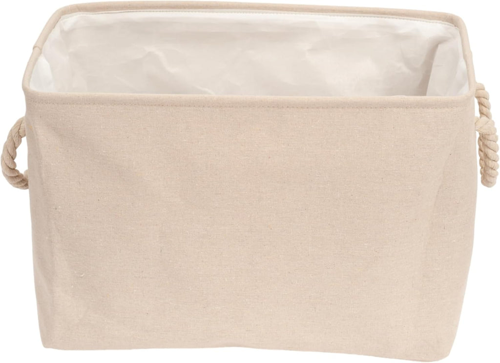 Collapsible Fabric Dog Toy Storage Bin – Durable, Stylish, Space-Saving Organizer for Pet Toys & Accessories – Neutral Design