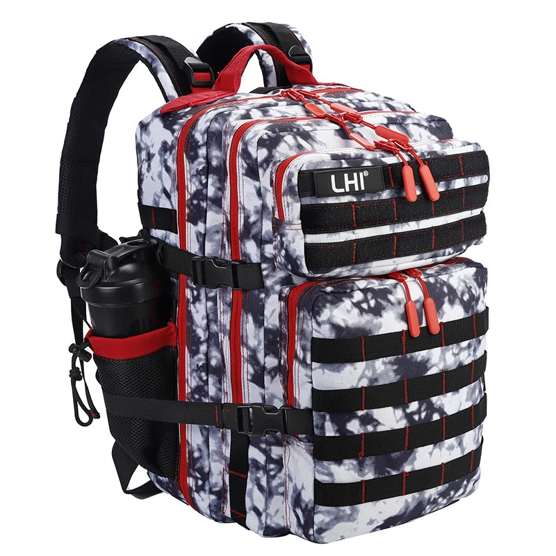 45L/35L/25L Tactical Backpack for Men and Women Waterproof Athlete Gym Outdoor Bag Travel Hiking Rucksack with Bottle Holder