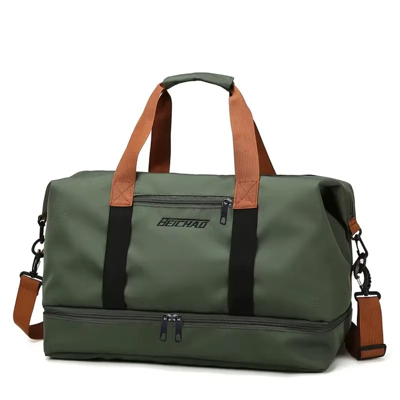 The Neutral Color Backpack Is Specially Designed for Men and Women and Is Suitable as a Luggage Bag for Travel and Accommodation