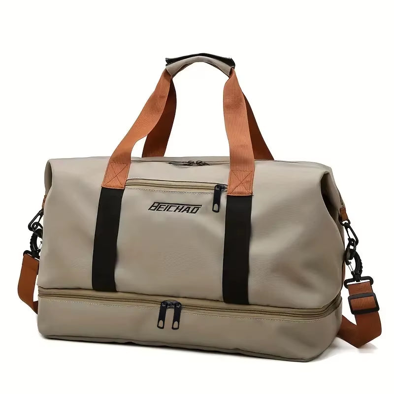 The Neutral Color Backpack Is Specially Designed for Men and Women and Is Suitable as a Luggage Bag for Travel and Accommodation