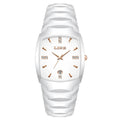 Casual Elegant Women Watch Fashion White Ceramic Strap Calendar Quartz Watch Waterproof Business Luxury Gift Ladies Watches