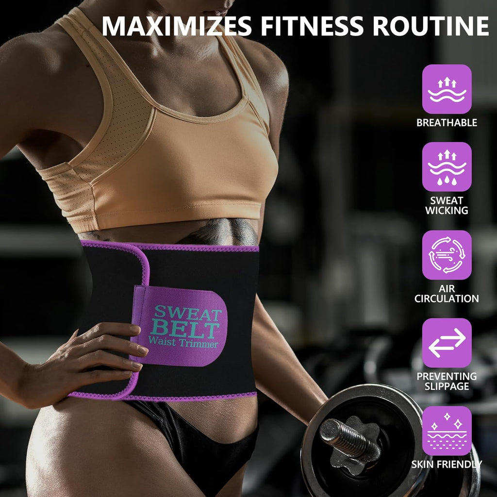 Waist Trainer for Women Lower Belly Fat, Waist Sweat Band for Women, Belly Band Sweat Belt, Body Shaper, Stomach Wrap