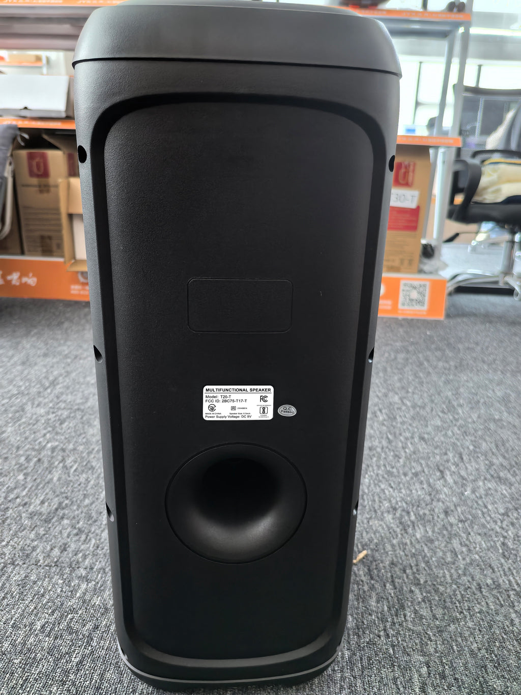 Large Party Speaker, Big Outdoor Speaker Bluetooth with Dj Lights, Powerful Deep Bass for Outdoor Backyard Party