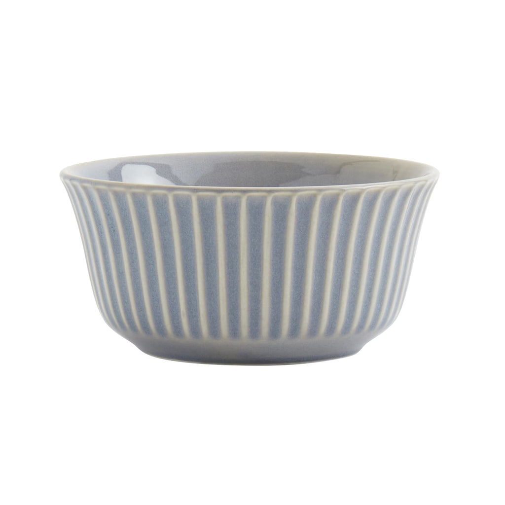 Tabletops Gallery Richmond 12-Piece Reactive Glaze Stoneware Dinnerware Set of Kitchen Dishes, Dinner Plates, Cereal Bowls, Service for 4, Gray