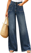 Women’S High Waisted Jeans – Stretchy  Tummy Control Straight Leg Denim Pants Trendy Jeans for Women