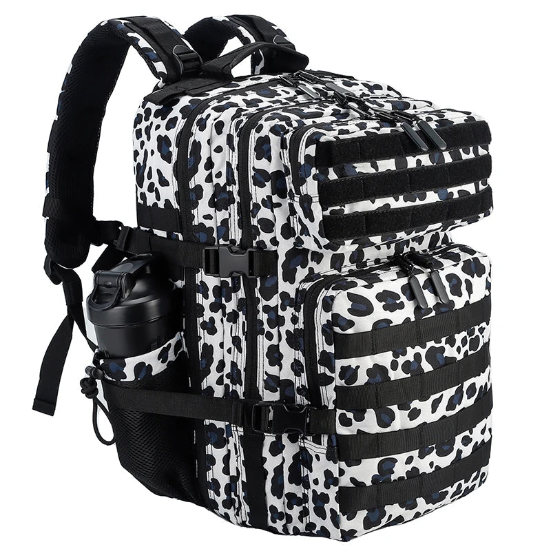 45L/35L/25L Tactical Backpack for Men and Women Waterproof Athlete Gym Outdoor Bag Travel Hiking Rucksack with Bottle Holder