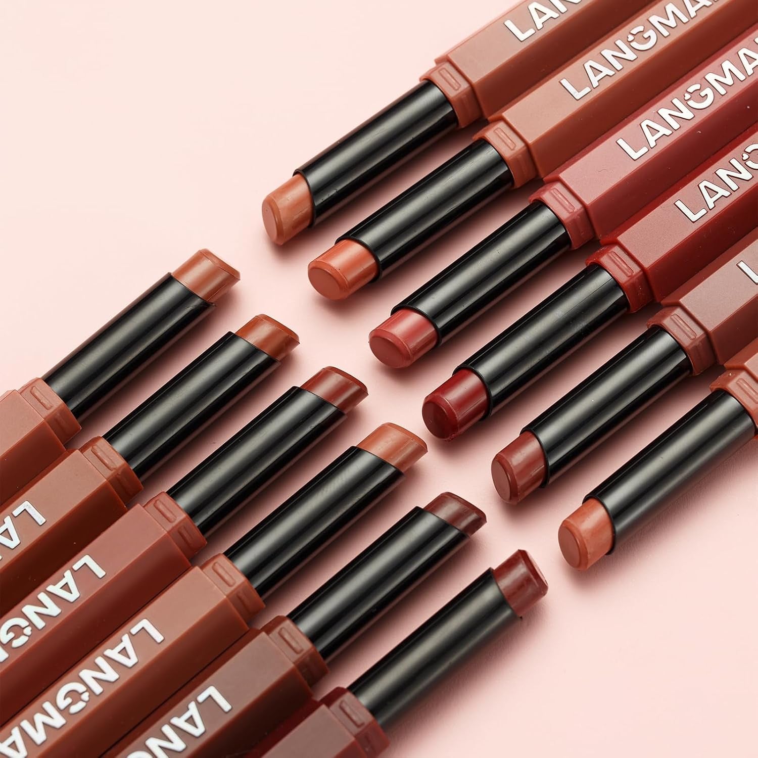 10Pcs Velvet Matte Lipstick Nude Matte Soft Dark Color Stick High Pigmented Long-Lasting Waterproof Lip Stick Lip Balm Beauty Cosmetics Gift for Women(Curated 10-Shade Set)