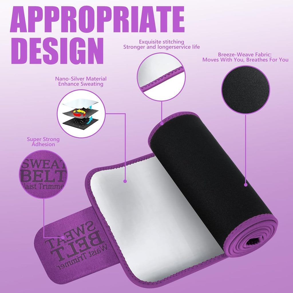 Waist Trainer for Women Lower Belly Fat, Waist Sweat Band for Women, Belly Band Sweat Belt, Body Shaper, Stomach Wrap