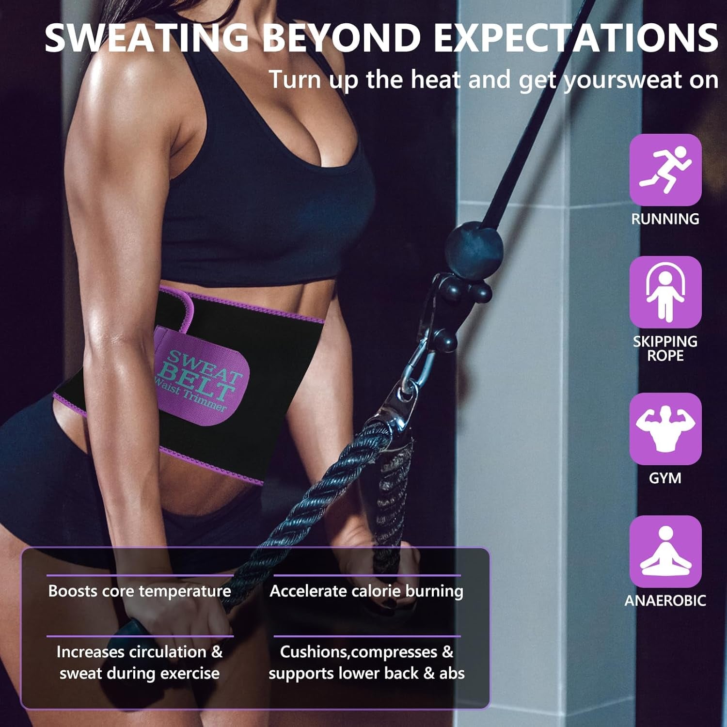 Waist Trainer for Women Lower Belly Fat, Waist Sweat Band for Women, Belly Band Sweat Belt, Body Shaper, Stomach Wrap