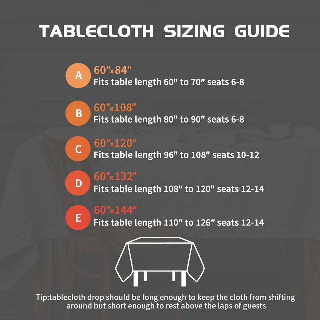 Pure Linen Hemstitch Tablecloth,100% Stonewashed French Linen Tablecloths for Kitchen Dining Rectangle Tables,60X84Inch Machine Washable Christmas Thanksgiving Organic Tablecloth-Natural Linen