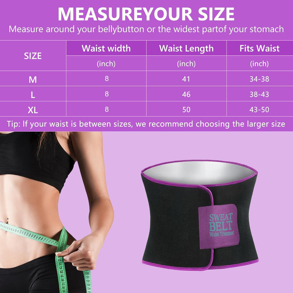 Waist Trainer for Women Lower Belly Fat, Waist Sweat Band for Women, Belly Band Sweat Belt, Body Shaper, Stomach Wrap