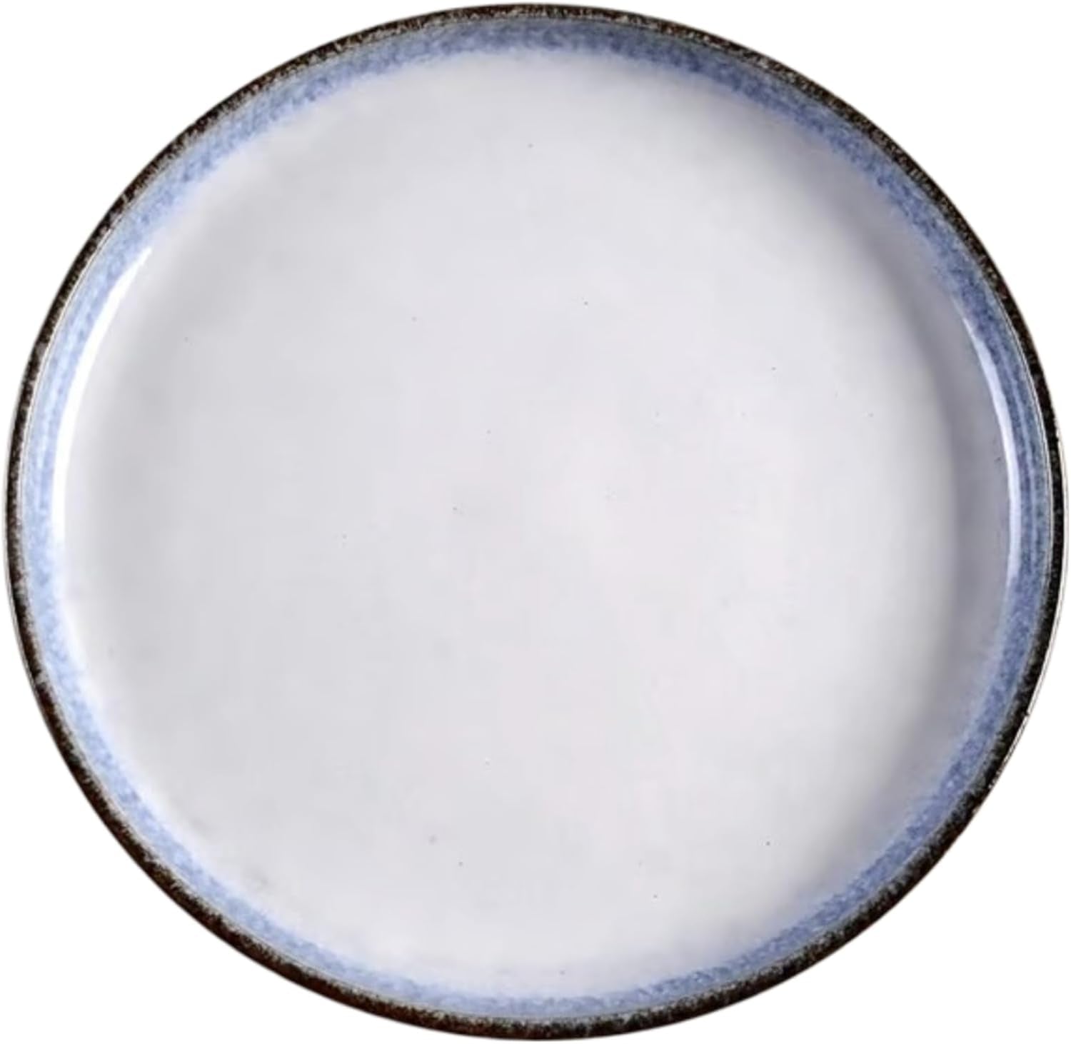 Oaklyn Mist 16-Piece Stoneware Dinnerware Set - White & Blue Reactive Glaze with Stone-Like Exterior - Modern Tableware Designs, Plates, Bowls, Mugs for Everyday Dining or Special Occasions