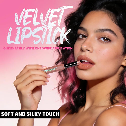 10Pcs Velvet Matte Lipstick Nude Matte Soft Dark Color Stick High Pigmented Long-Lasting Waterproof Lip Stick Lip Balm Beauty Cosmetics Gift for Women(Curated 10-Shade Set)
