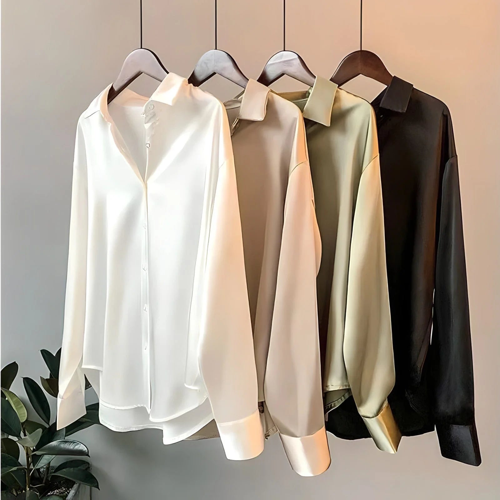 Women'S Satin Blouse