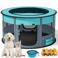 Pet Playpen -10.23Sq.Ft Large Pens for Puppies Kittens Cat Rabbit-Portable & Foldable Dog Pens Pet Kennel for Indoor, Outdoor RV Travel Office Potty Training Nursing Room