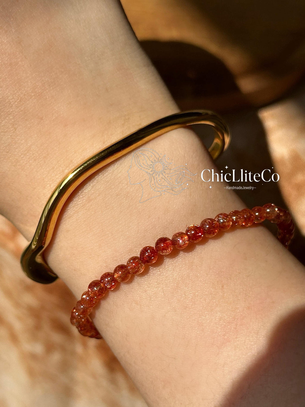 50%OFF Buy2！2 Styles!Minimalist Stacking Open Bangle- Stainless Steel 18K Gold Plated Wave -Hypoallergenic & Waterproof Surf Bracele